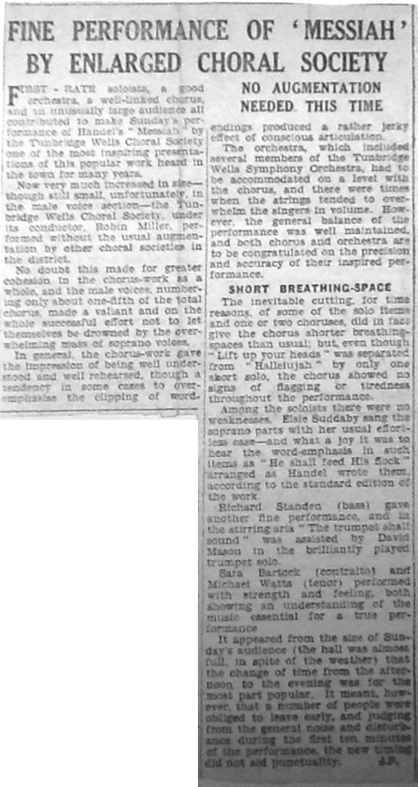 review of Messiah 1952